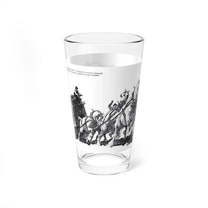 The Big Hitch (3), Blue Book Magazine, February 1948 (Magazine Illustration) Pint Glass 16oz - Go Mug Yourself