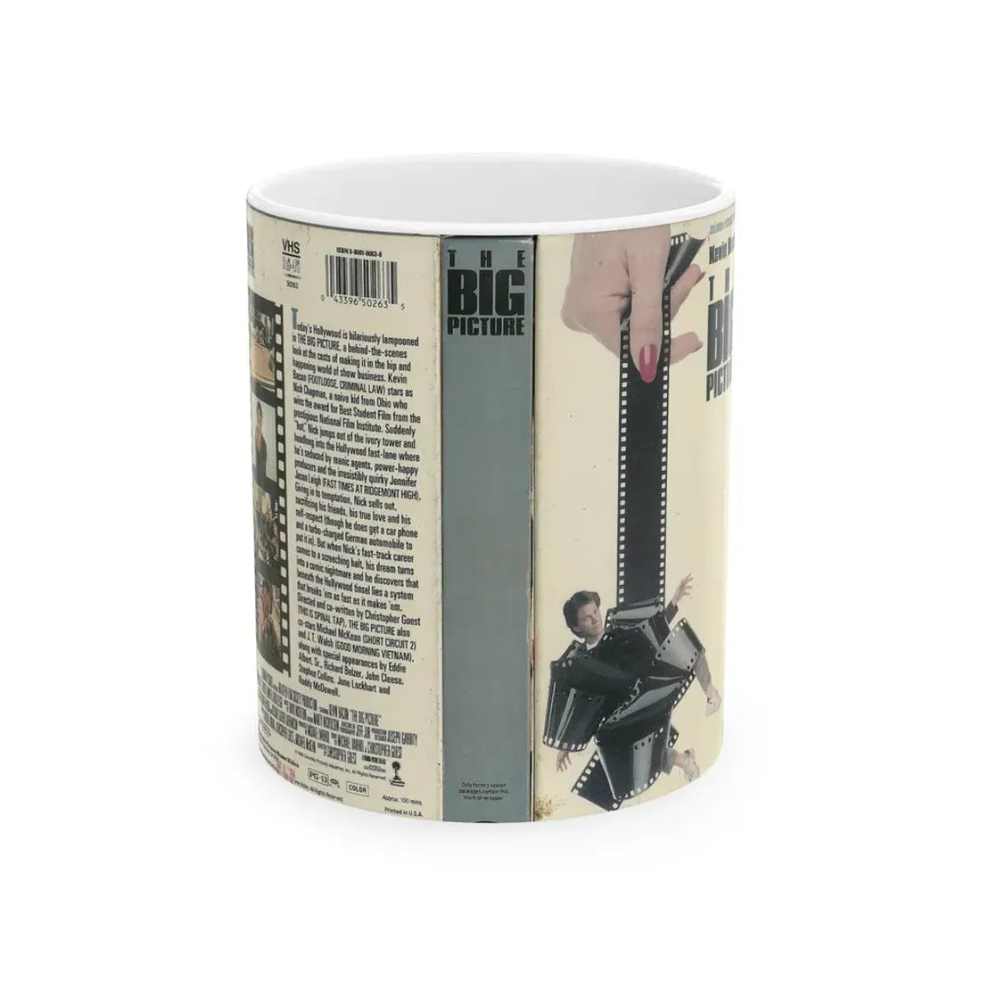 THE BIG PICTURE KEVIN BACON (VHS COVER) - White Coffee Mug 11oz - Go Mug Yourself