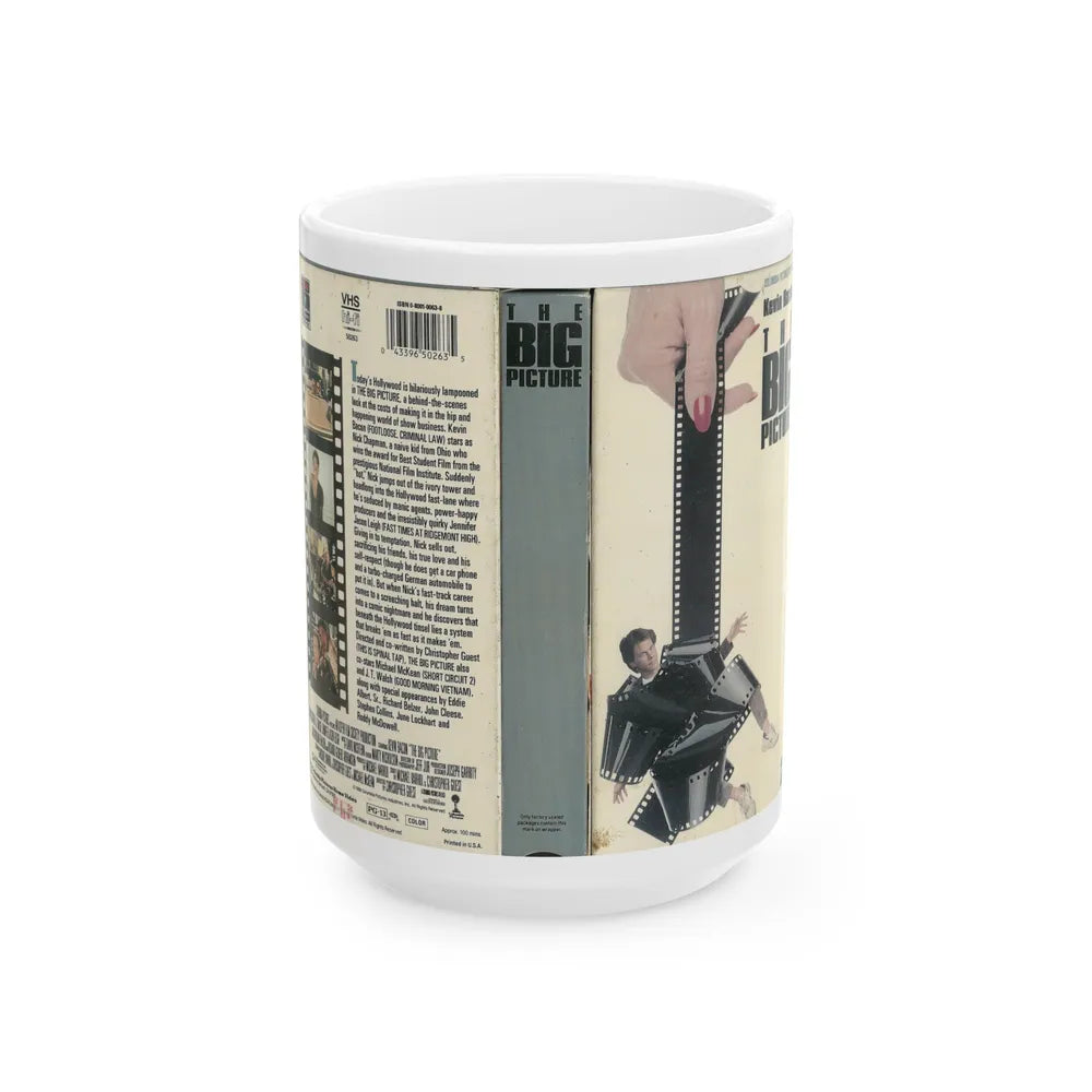 THE BIG PICTURE KEVIN BACON (VHS COVER) - White Coffee Mug-15oz-Go Mug Yourself