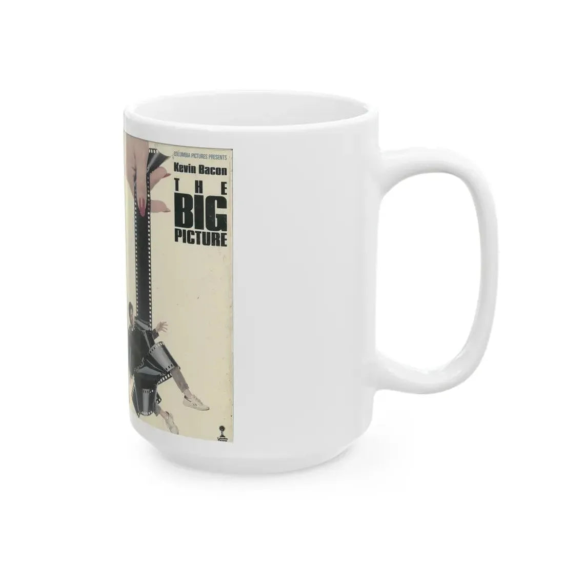 THE BIG PICTURE KEVIN BACON (VHS COVER) - White Coffee Mug - Go Mug Yourself