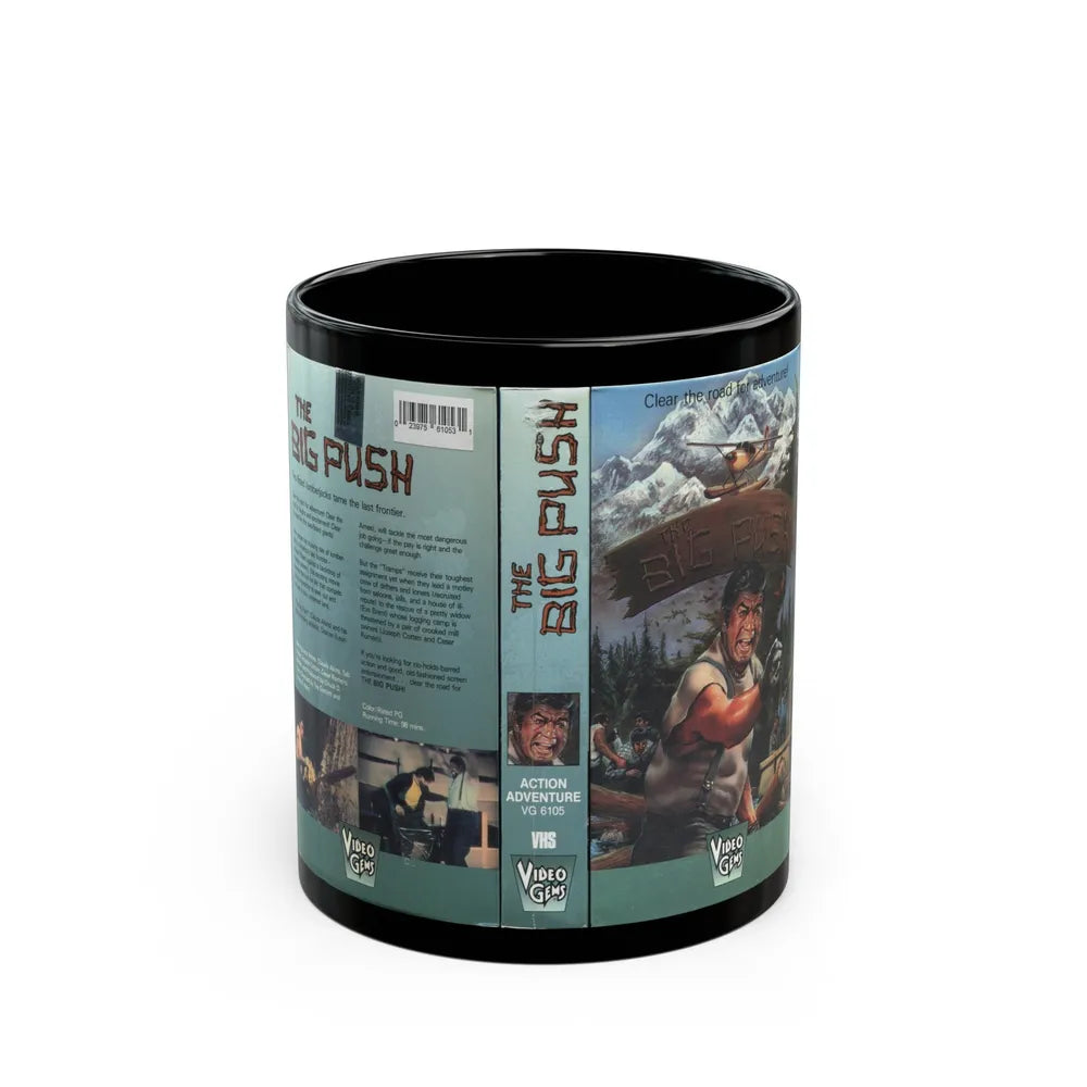 THE BIG PUSH (VHS COVER) - Black Coffee Mug-11oz-Go Mug Yourself