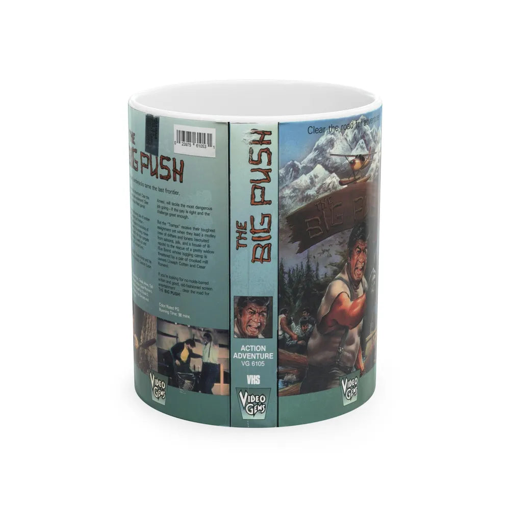 THE BIG PUSH (VHS COVER) - White Coffee Mug-11oz-Go Mug Yourself