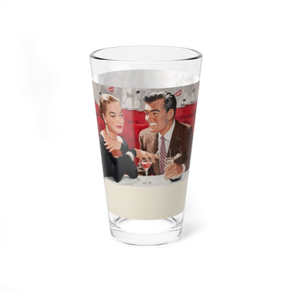 The Bill, story illustration (Magazine Illustration) Pint Glass 16oz-Go Mug Yourself