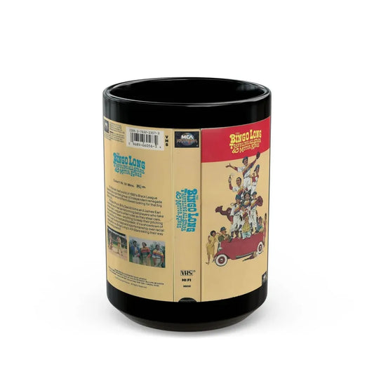 THE BINGO LONG TRAVELING ALL STARS AND MOTOR KINGS (VHS COVER) - Black Coffee Mug 15oz - Go Mug Yourself