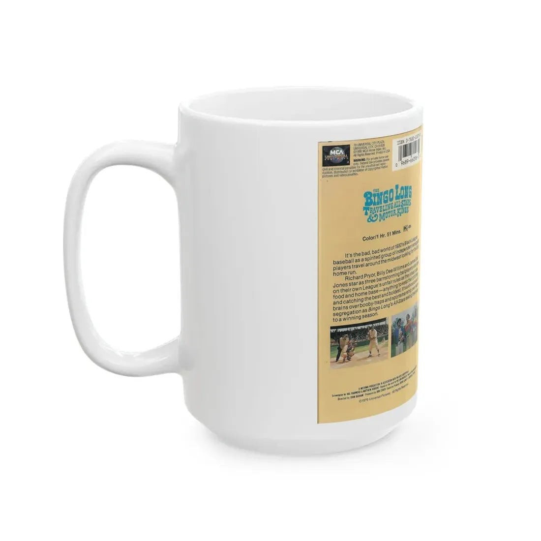 THE BINGO LONG TRAVELING ALL STARS AND MOTOR KINGS (VHS COVER) - White Coffee Mug - Go Mug Yourself
