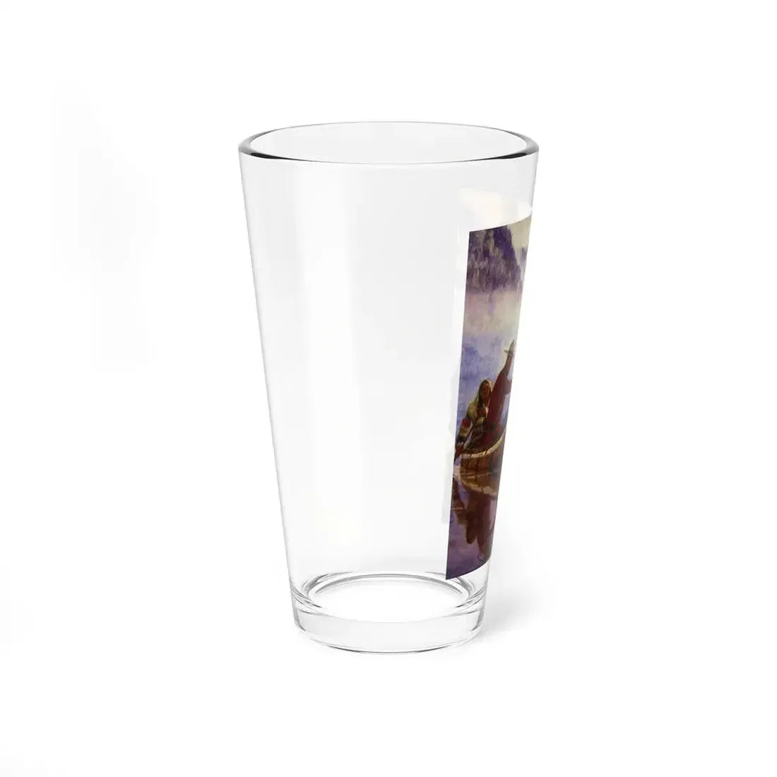 The Birchbark Canoe (Magazine Illustration) Pint Glass 16oz - Go Mug Yourself