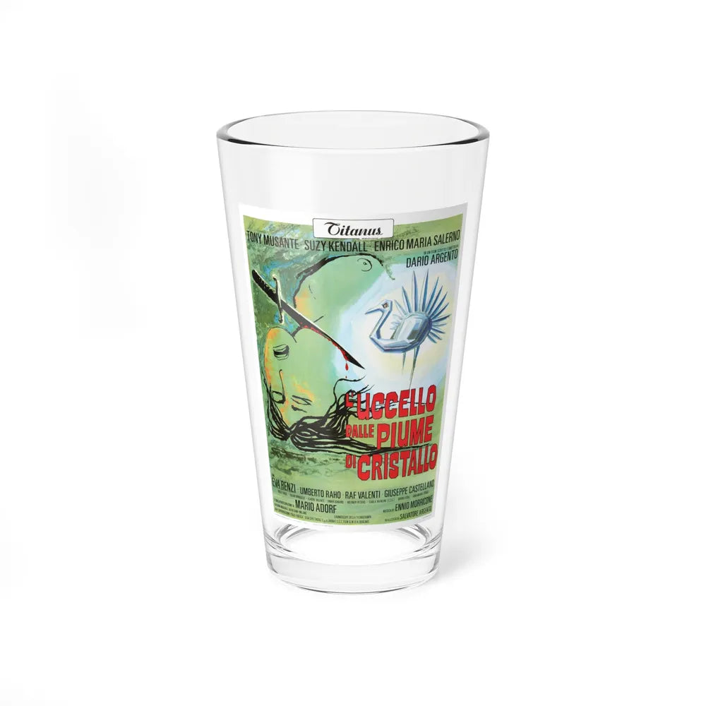 THE BIRD WITH THE CRYSTAL PLUMAGE 1970 Movie Poster - Pint Glass 16oz-16oz-Go Mug Yourself