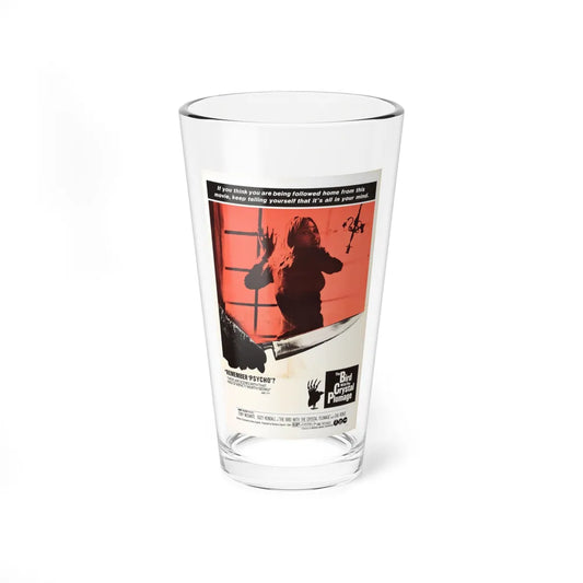 THE BIRD WITH THE CRYSTAL PLUMAGE (2) 1970 Movie Poster - Pint Glass 16oz-16oz-Go Mug Yourself