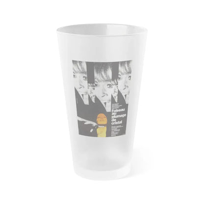 THE BIRD WITH THE CRYSTAL PLUMAGE (FRENCH) 1970 Movie Poster - Frosted Pint Glass 16oz Default Title - Go Mug Yourself