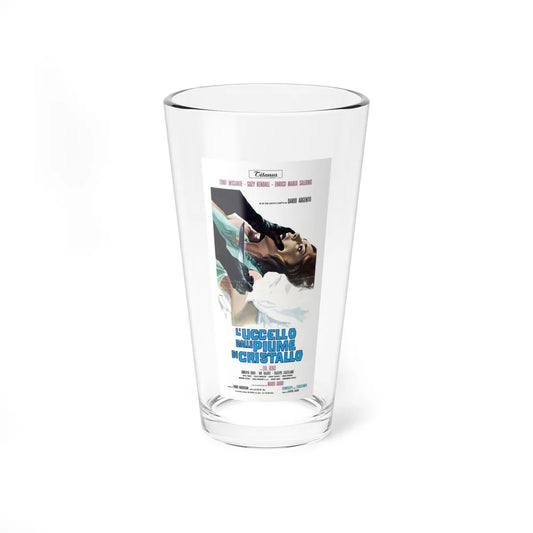 THE BIRD WITH THE CRYSTAL PLUMAGE (ITALIAN) 1970 Movie Poster - Pint Glass 16oz-16oz-Go Mug Yourself