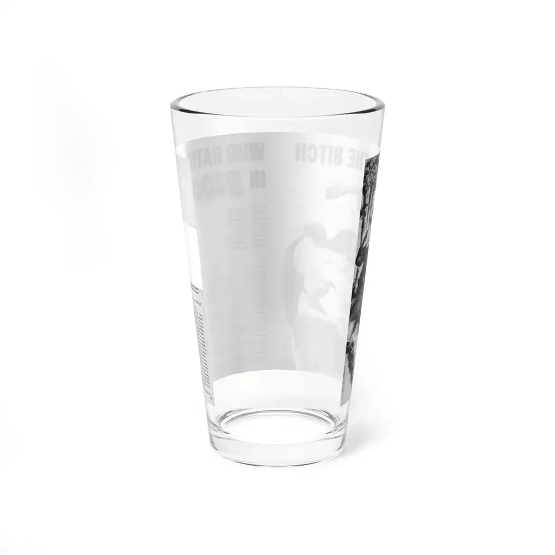 The Bitch Who Bathed In Blood, Rage for Man, December 1961 (Magazine Illustration) Pint Glass 16oz - Go Mug Yourself