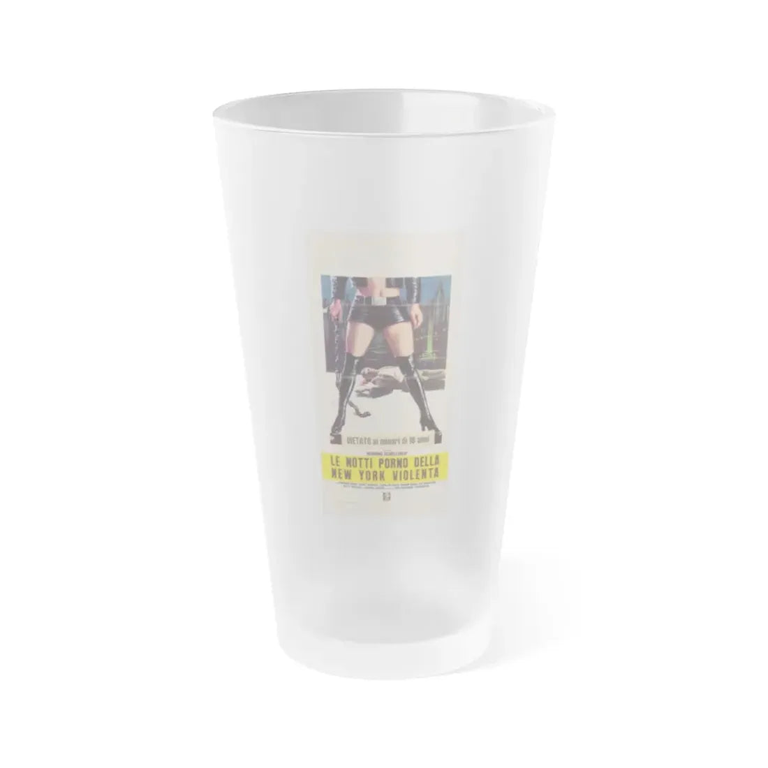 THE BLACK ALLEY CATS (ITALIAN) 1973 Movie Poster - Frosted Pint Glass 16oz Default Title - Go Mug Yourself