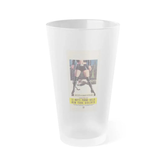 THE BLACK ALLEY CATS (ITALIAN) 1973 Movie Poster - Frosted Pint Glass 16oz Default Title - Go Mug Yourself