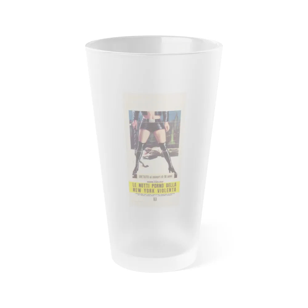 THE BLACK ALLEY CATS (ITALIAN) 1973 Movie Poster - Frosted Pint Glass 16oz-Go Mug Yourself