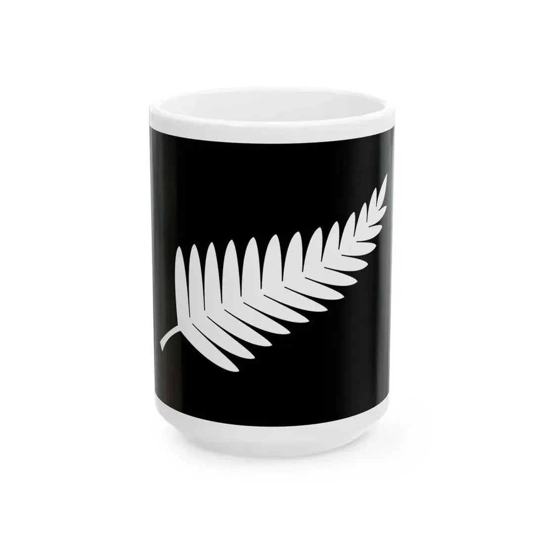 The-Black-and-Silver (New Zealand) White Coffee Mug 15oz - Go Mug Yourself