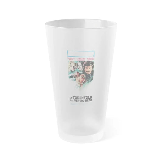THE BLACK BELLY OF THE TARANTULA (ITALIAN) 1971 Movie Poster - Frosted Pint Glass 16oz Default Title - Go Mug Yourself