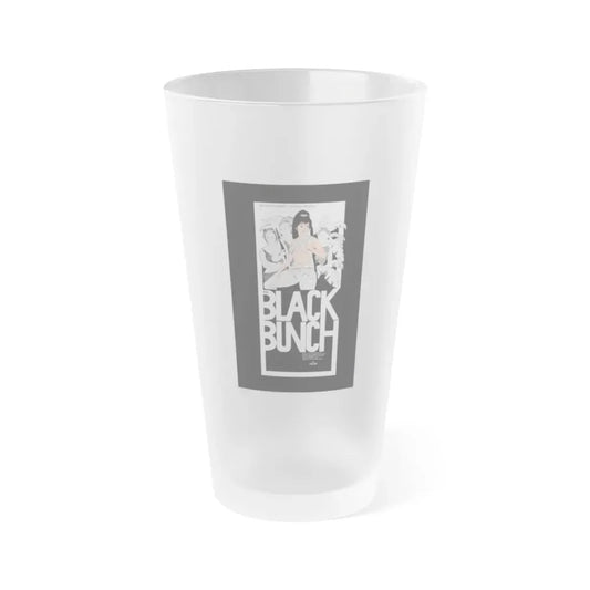 THE BLACK BUNCH 1972 Movie Poster - Frosted Pint Glass 16oz Default Title - Go Mug Yourself