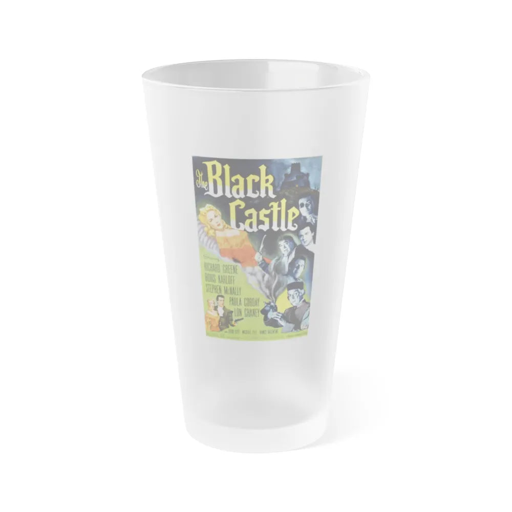 THE BLACK CASTLE 1952 Movie Poster - Frosted Pint Glass 16oz-Go Mug Yourself