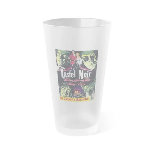 THE BLACK CASTLE (BELGIAN) 1952 Movie Poster - Frosted Pint Glass 16oz Default Title - Go Mug Yourself