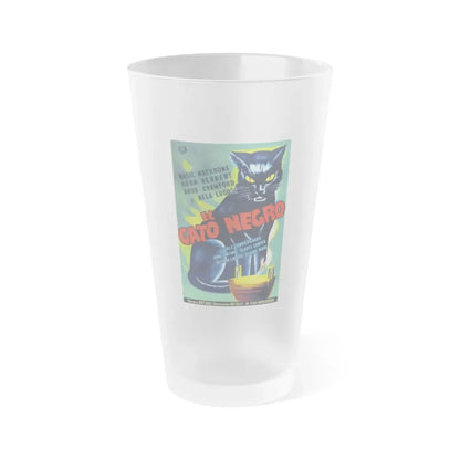 THE BLACK CAT 1941 Movie Poster - Frosted Pint Glass 16oz Default Title - Go Mug Yourself