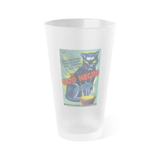 THE BLACK CAT 1941 Movie Poster - Frosted Pint Glass 16oz Default Title - Go Mug Yourself
