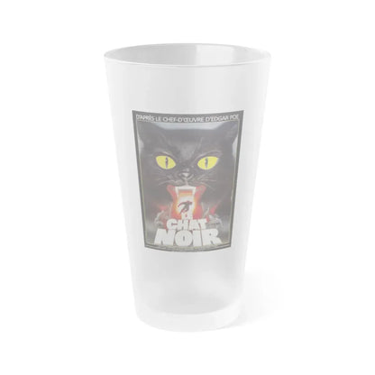 THE BLACK CAT (FRENCH) 1981 Movie Poster - Frosted Pint Glass 16oz Default Title - Go Mug Yourself