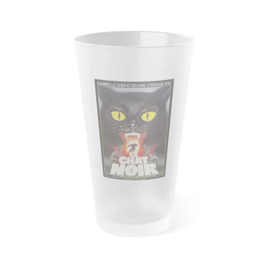 THE BLACK CAT (FRENCH) 1981 Movie Poster - Frosted Pint Glass 16oz Default Title - Go Mug Yourself