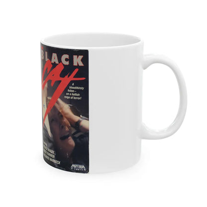 THE BLACK CAT (VHS COVER) - White Coffee Mug-Go Mug Yourself