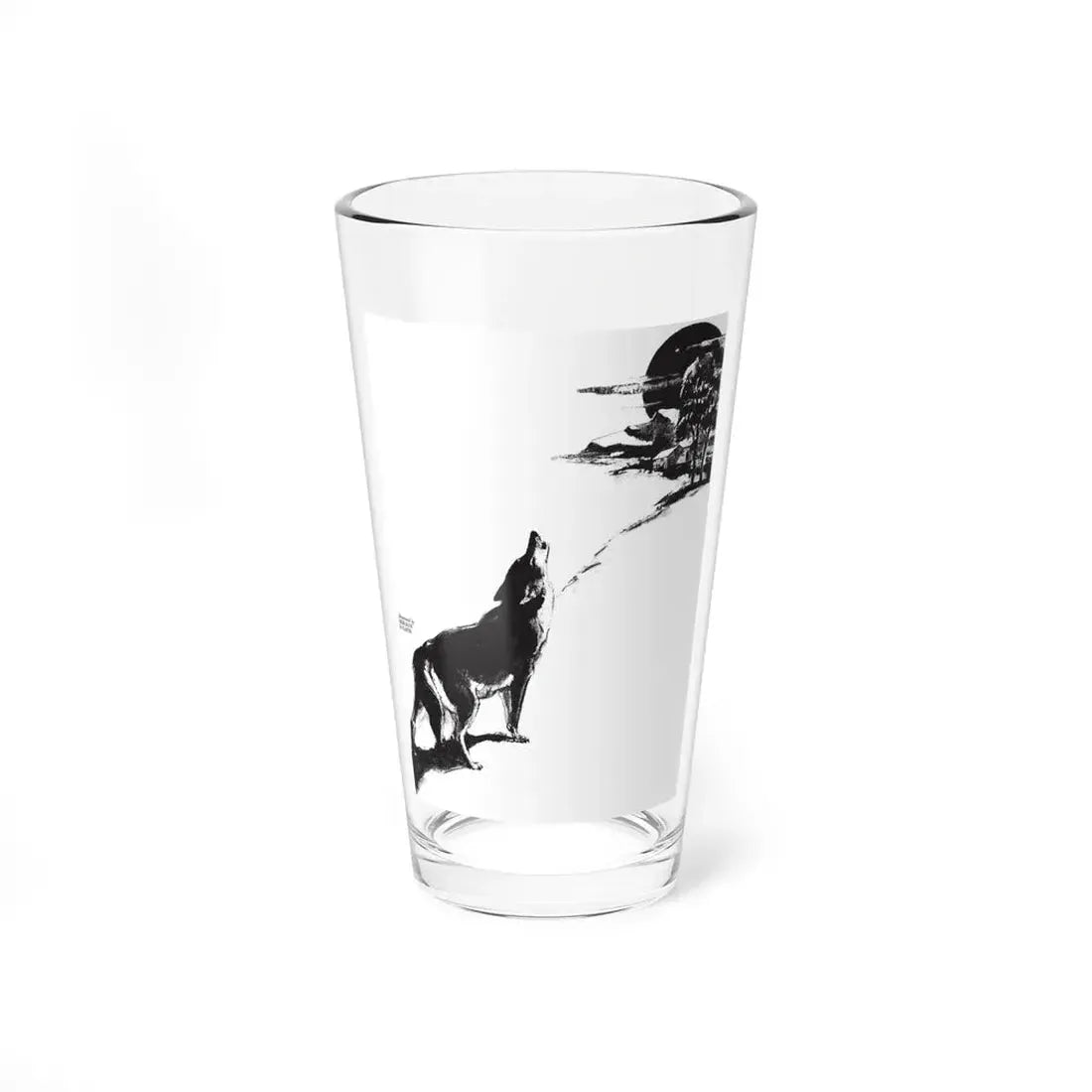 The Black Coyote (1), Collier's, February 25, 1928 (Magazine Illustration) Pint Glass 16oz 16oz - Go Mug Yourself