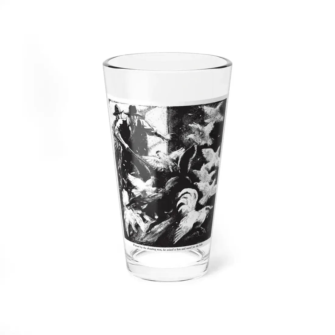 The Black Coyote (2), Collier's, February 25, 1928 (Magazine Illustration) Pint Glass 16oz 16oz - Go Mug Yourself