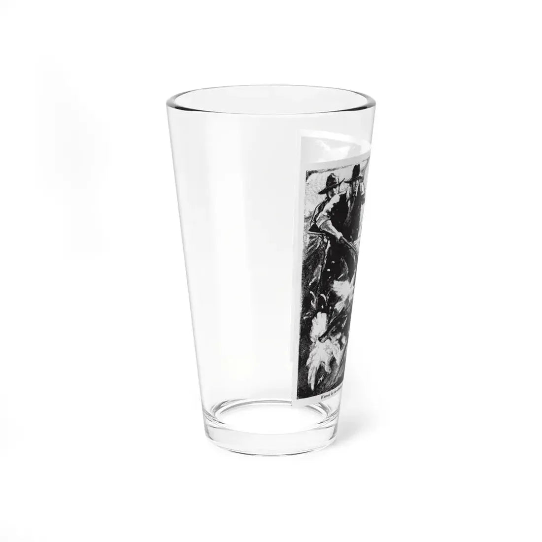 The Black Coyote (2), Collier's, February 25, 1928 (Magazine Illustration) Pint Glass 16oz - Go Mug Yourself
