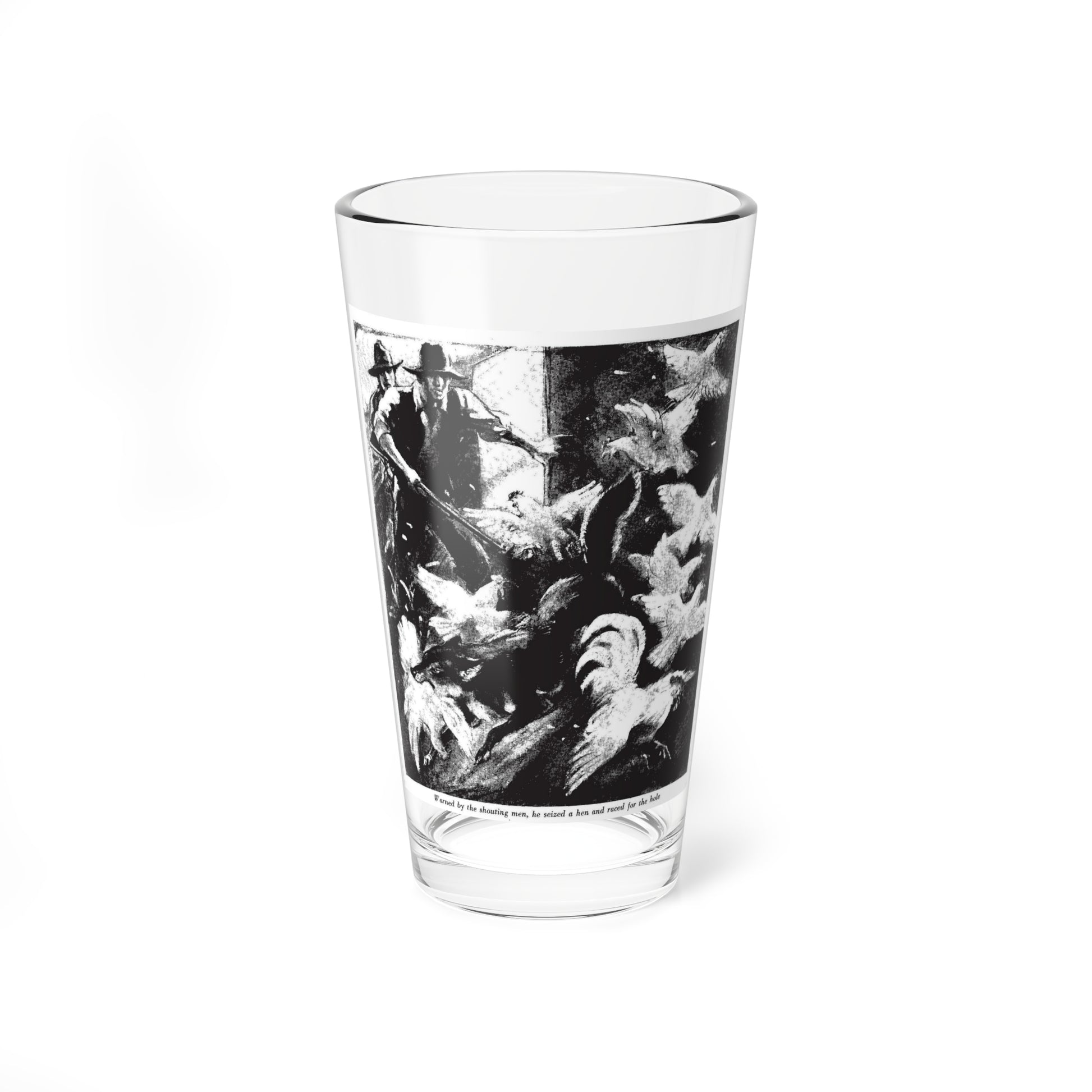 The Black Coyote (2), Collier's, February 25, 1928 (Magazine Illustration) Pint Glass 16oz-16oz-Go Mug Yourself