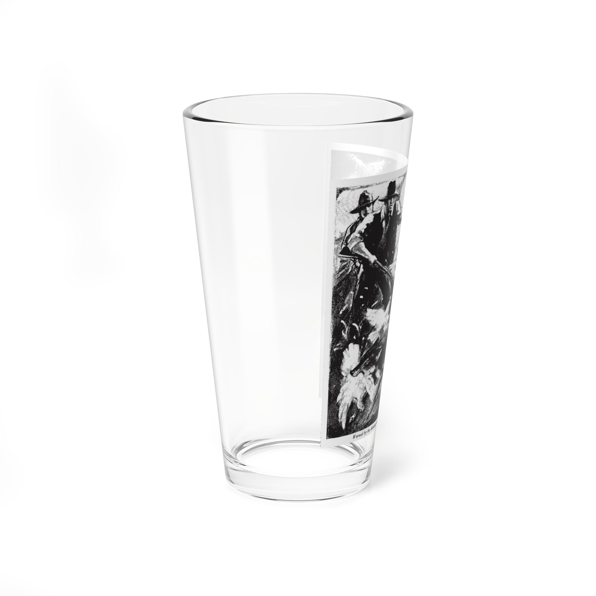 The Black Coyote (2), Collier's, February 25, 1928 (Magazine Illustration) Pint Glass 16oz-Go Mug Yourself