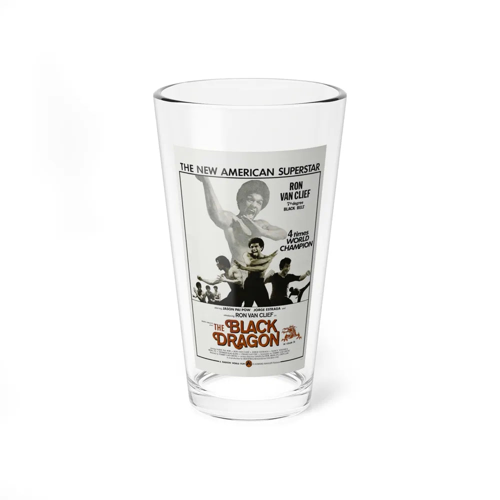 THE BLACK DRAGON 1974 Movie Poster - Pint Glass 16oz-16oz-Go Mug Yourself