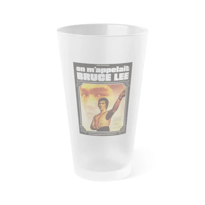 THE BLACK DRAGON'S REVENGE (FRENCH) 1975 Movie Poster - Frosted Pint Glass 16oz 16oz Frosted - Go Mug Yourself