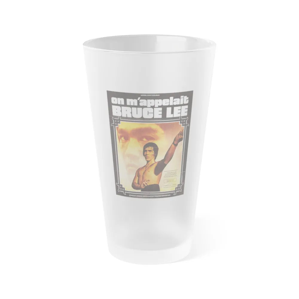 THE BLACK DRAGON'S REVENGE (FRENCH) 1975 Movie Poster - Frosted Pint Glass 16oz-16oz-Frosted-Go Mug Yourself