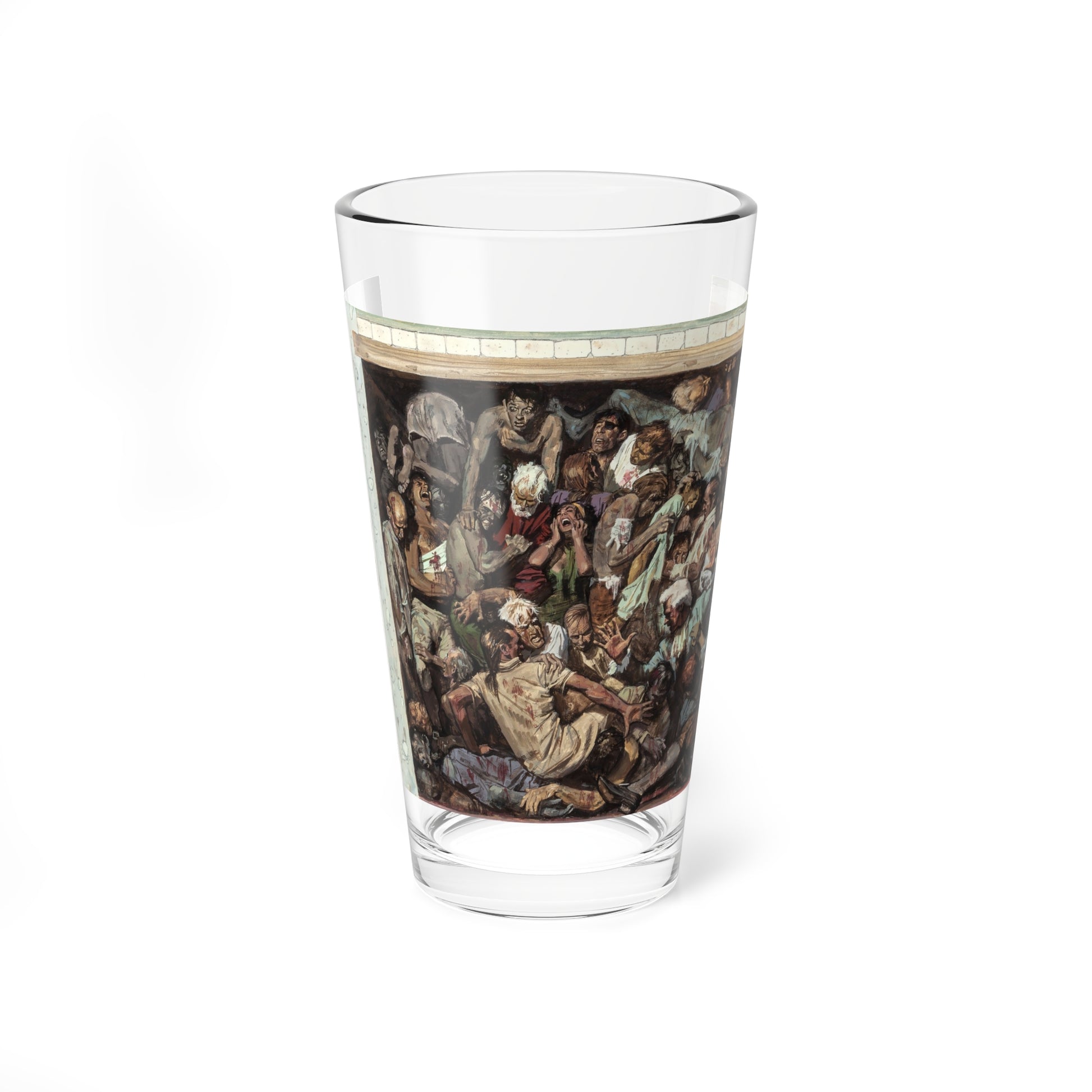 The Black Hole of Calcutta, probable Cavalier Magazine interior illustration, circa 1960 (Magazine Illustration) Pint Glass 16oz-16oz-Go Mug Yourself