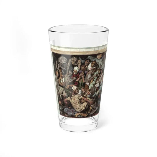 The Black Hole of Calcutta, probable Cavalier Magazine interior illustration, circa 1960 (Magazine Illustration) Pint Glass 16oz 16oz - Go Mug Yourself