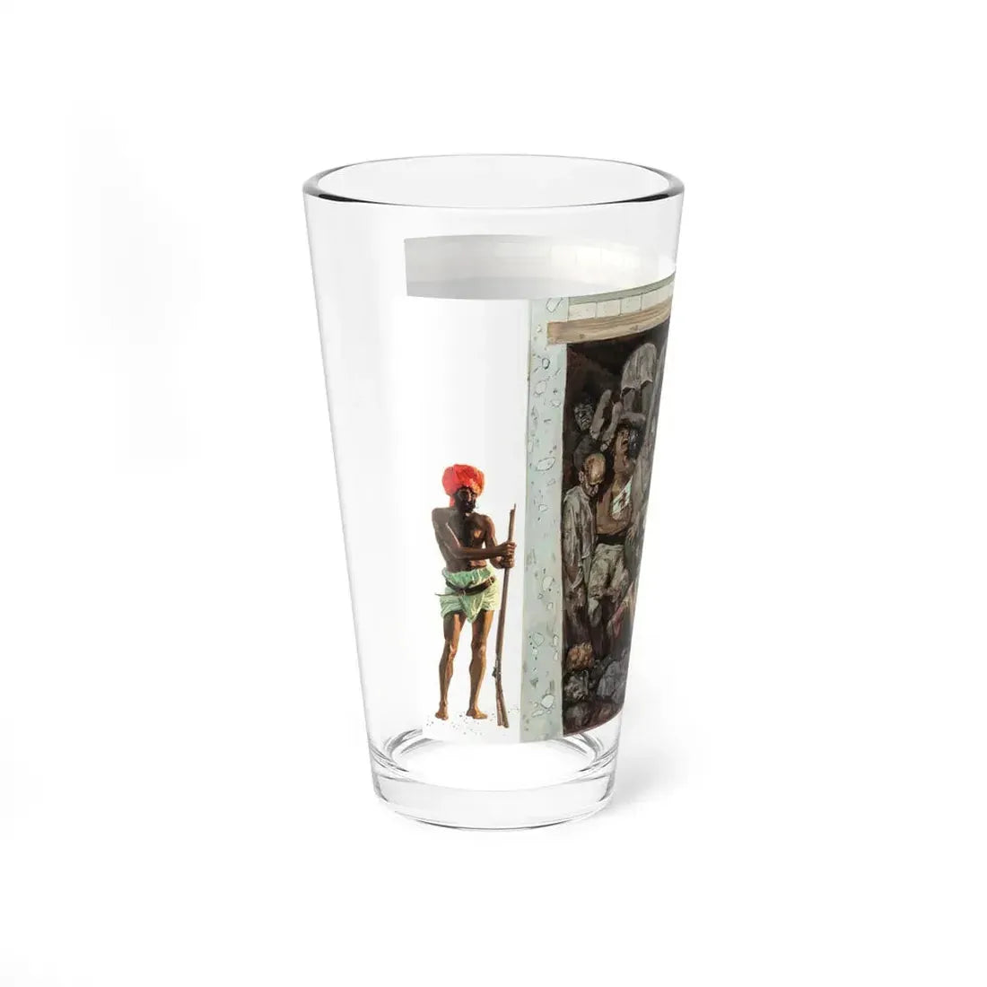 The Black Hole of Calcutta, probable Cavalier Magazine interior illustration, circa 1960 (Magazine Illustration) Pint Glass 16oz - Go Mug Yourself