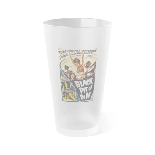 THE BLACK PIT OF DR. M 1959 Movie Poster - Frosted Pint Glass 16oz Default Title - Go Mug Yourself