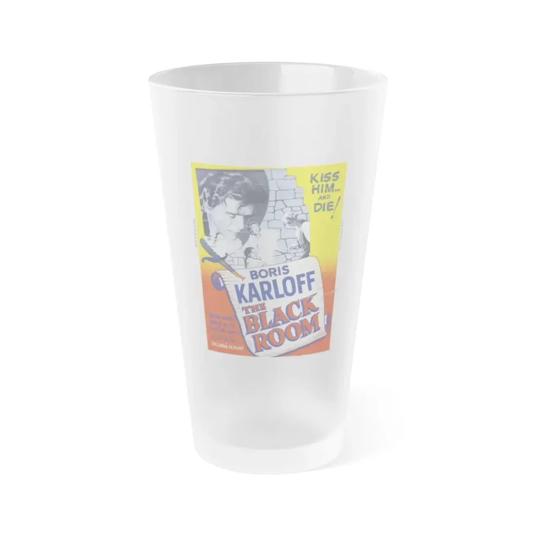 THE BLACK ROOM 1935 Movie Poster - Frosted Pint Glass 16oz Default Title - Go Mug Yourself