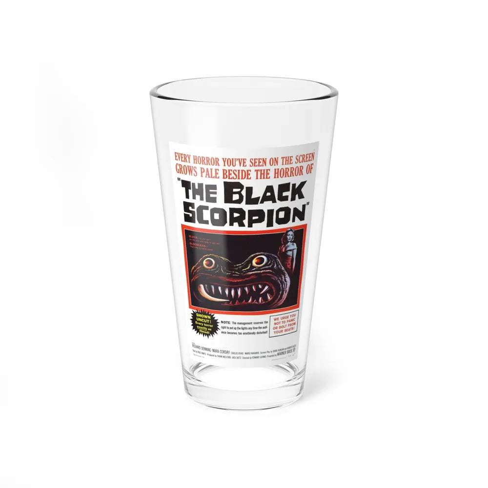 THE BLACK SCORPION 1957 Movie Poster - Pint Glass 16oz-16oz-Go Mug Yourself