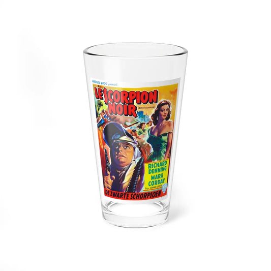 THE BLACK SCORPION (BELGIAN) 1957 Movie Poster - Pint Glass 16oz-16oz-Go Mug Yourself