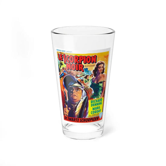 THE BLACK SCORPION (BELGIAN) 1957 Movie Poster - Pint Glass 16oz 16oz - Go Mug Yourself