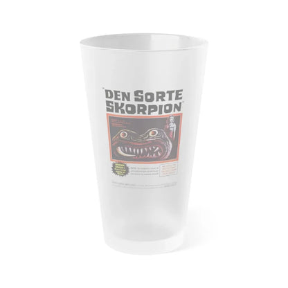 THE BLACK SCORPION (DANISH) 1957 Movie Poster - Frosted Pint Glass 16oz Default Title - Go Mug Yourself