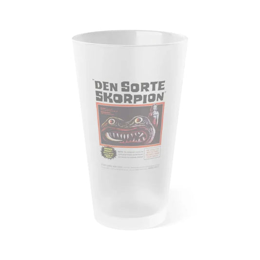 THE BLACK SCORPION (DANISH) 1957 Movie Poster - Frosted Pint Glass 16oz Default Title - Go Mug Yourself