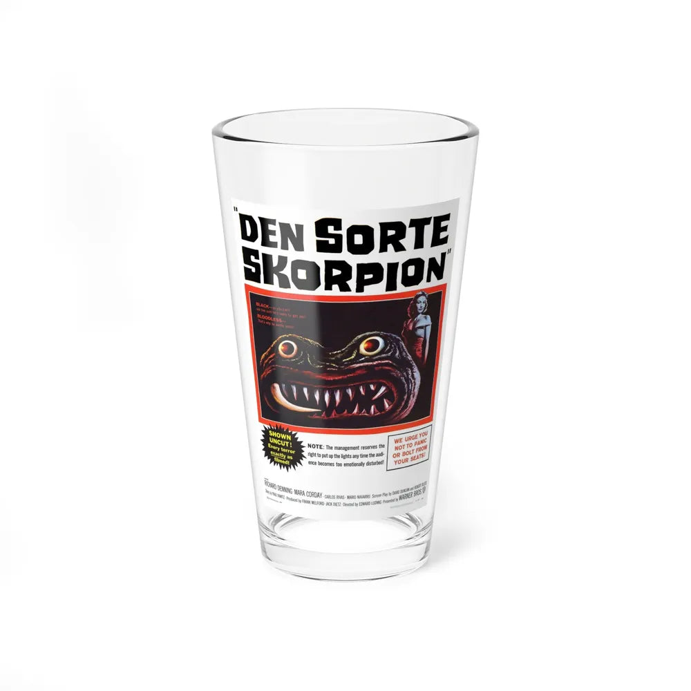 THE BLACK SCORPION (DANISH) 1957 Movie Poster - Pint Glass 16oz-16oz-Go Mug Yourself