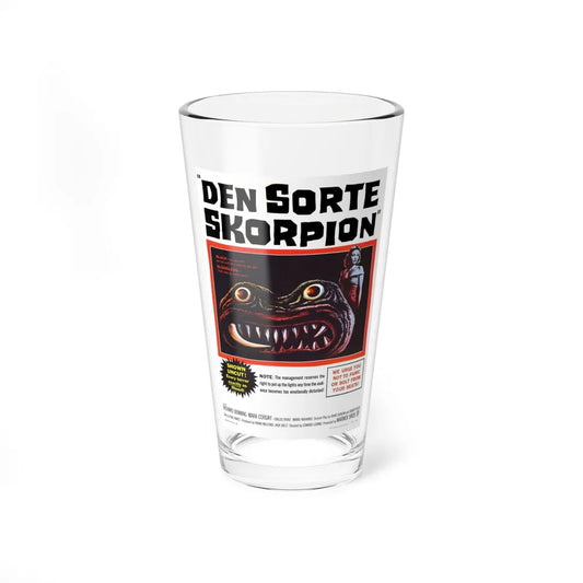 THE BLACK SCORPION (DANISH) 1957 Movie Poster - Pint Glass 16oz-16oz-Go Mug Yourself