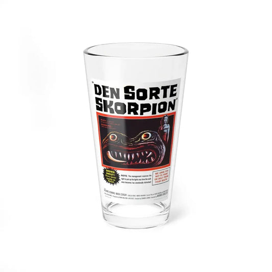 THE BLACK SCORPION (DANISH) 1957 Movie Poster - Pint Glass 16oz 16oz - Go Mug Yourself