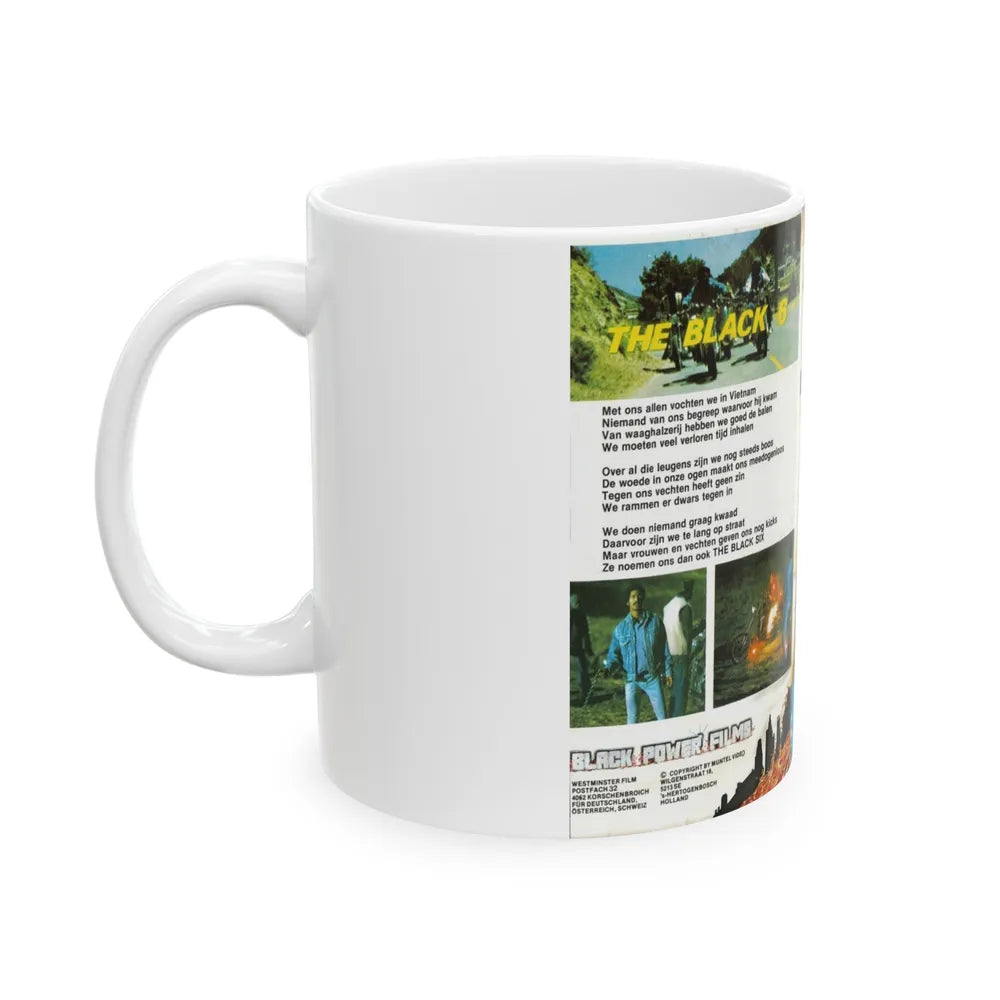 THE BLACK SIX (VHS COVER) - White Coffee Mug-Go Mug Yourself